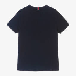 Tommy Hilfiger-Boys Soft Blue Cotton Tee | Childrensalon Outlet