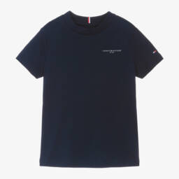 Tommy Hilfiger-Boys Soft Blue Cotton Tee | Childrensalon Outlet