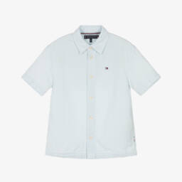 Tommy Hilfiger-Рубашка из полосатого хлопкового сикерса для мальчиков | Childrensalon Outlet