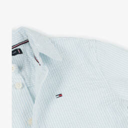 Tommy Hilfiger-Рубашка из полосатого хлопкового сикерса для мальчиков | Childrensalon Outlet