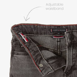 Tommy Hilfiger-جينز بقصّة مستقيمة قطن دنيم لون أسود للأولاد | Childrensalon Outlet