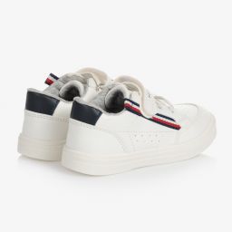 Tommy Hilfiger-Boys White Logo Trainers | Childrensalon Outlet