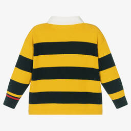 Tommy Hilfiger-Рубашка поло в желто-синюю полоску | Childrensalon Outlet