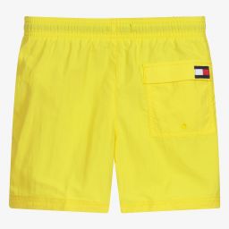 Tommy Hilfiger-Boys Yellow Swim Shorts | Childrensalon Outlet