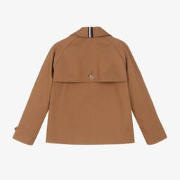 Tommy Hilfiger-Chic Girls Beige Buttoned Jacket | Childrensalon Outlet