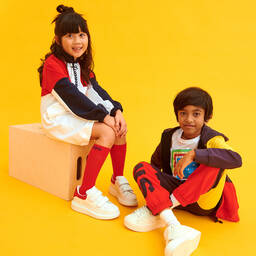 Tommy Hilfiger-Colourblock Cotton Logo Dress | Childrensalon Outlet