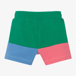 Tommy Hilfiger-Colourblock Cotton Shorts | Childrensalon Outlet