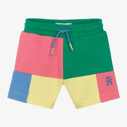 Tommy Hilfiger-Colourblock Cotton Shorts | Childrensalon Outlet
