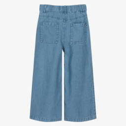 Tommy Hilfiger-Girls Azure Chambray Flowing Trousers | Childrensalon Outlet