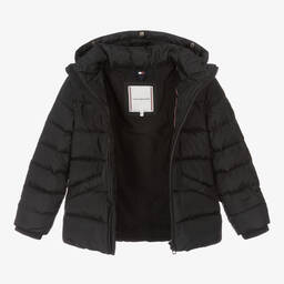 Tommy Hilfiger-Girls Black Down Padded Puffer Jacket | Childrensalon Outlet