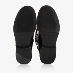 Tommy Hilfiger-Черные кожаные сапоги для девочек | Childrensalon Outlet