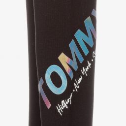 Tommy Hilfiger-ليغنغز قطن عضوي جيرسي لون أسود للبنات | Childrensalon Outlet