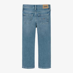 Tommy Hilfiger-Girls Blue Denim Wide-Leg Mabel Jeans | Childrensalon Outlet
