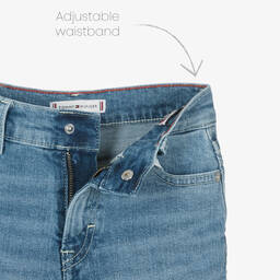 Tommy Hilfiger-Girls Blue Denim Wide-Leg Mabel Jeans | Childrensalon Outlet