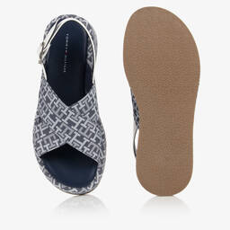 Tommy Hilfiger-صندل دنيم لون أزرق للبنات | Childrensalon Outlet