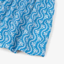 Tommy Hilfiger-Платье из хлопка с цветочным узором синее для девочек | Childrensalon Outlet