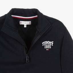 Tommy Hilfiger-Синий свитшот с воротом на молнии | Childrensalon Outlet