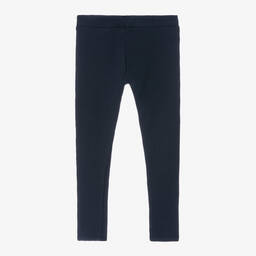 Tommy Hilfiger-Girls Blue Logo Leggings | Childrensalon Outlet