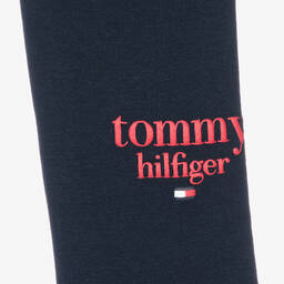 Tommy Hilfiger-Girls Blue Logo Leggings | Childrensalon Outlet