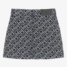 Tommy Hilfiger-Синяя джинсовая юбка с принтом-монограммой | Childrensalon Outlet