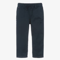 Tommy Hilfiger-Girls Blue Relaxed Fit Drawstring Pants | Childrensalon Outlet