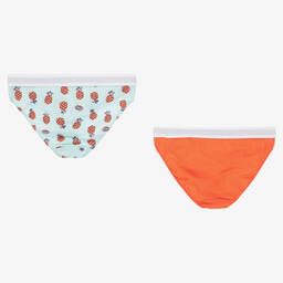 Tommy Hilfiger-Girls Cotton  Knickers (2 Pack) | Childrensalon Outlet