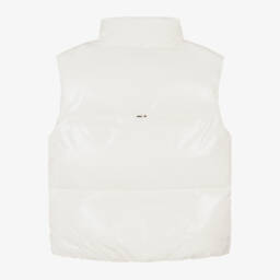 Tommy Hilfiger-Кремовый жилет-пуховик для девочек | Childrensalon Outlet