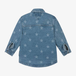 Tommy Hilfiger-Girls Denim Starry Overshirt | Childrensalon Outlet