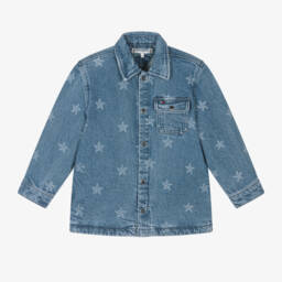 Tommy Hilfiger-Girls Denim Starry Overshirt | Childrensalon Outlet