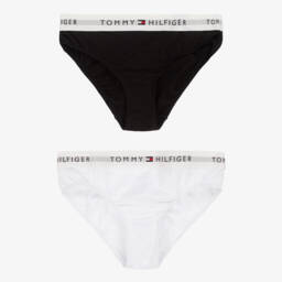 Tommy Hilfiger-Girls Dual-Tone Cotton Briefs Set | Childrensalon Outlet