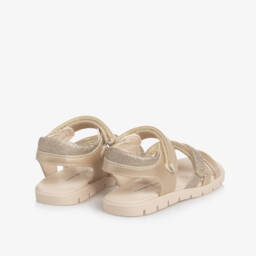 Tommy Hilfiger-Girls Glittery Gold Strap Sandals | Childrensalon Outlet