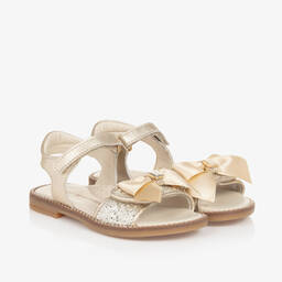 Tommy Hilfiger-Золотистые сандалии с блестками для девочек | Childrensalon Outlet