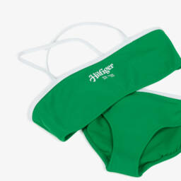 Tommy Hilfiger-Girls Green Bralette Bikini | Childrensalon Outlet