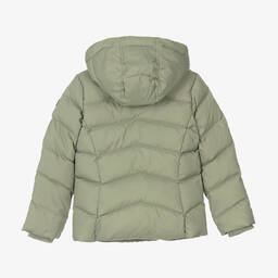 Tommy Hilfiger-Girls Green Puffer Jacket | Childrensalon Outlet