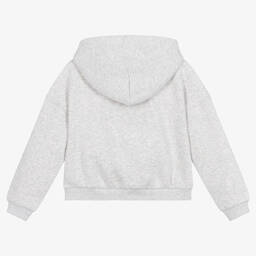 Tommy Hilfiger-Серая хлопковая худи варсити для девочек | Childrensalon Outlet