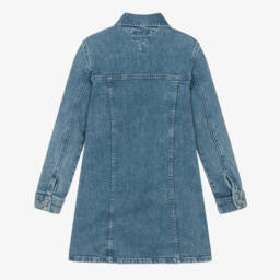 Tommy Hilfiger-Girls Indigo Denim Button Dress | Childrensalon Outlet