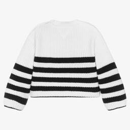 Tommy Hilfiger-Кремовый свитер в синюю полоску | Childrensalon Outlet
