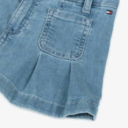 Tommy Hilfiger-Girls Mid-Blue Flared Denim Skirt | Childrensalon Outlet