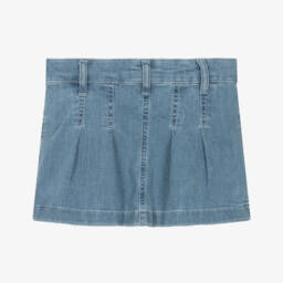Tommy Hilfiger-Girls Mid-Blue Flared Denim Skirt | Childrensalon Outlet
