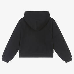 Tommy Hilfiger-Girls Navy Blue Cotton Varsity Hoodie | Childrensalon Outlet