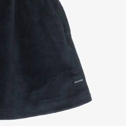 Tommy Hilfiger-Girls Navy Blue Cotton Velour Dress | Childrensalon Outlet