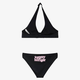 Tommy Hilfiger-Girls Navy Blue Logo Bikini | Childrensalon Outlet