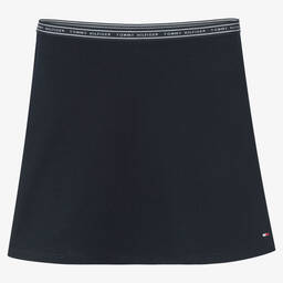 Tommy Hilfiger-Girls Navy Blue Logo Skirt | Childrensalon Outlet