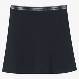 Tommy Hilfiger-Girls Navy Blue Logo Skirt | Childrensalon Outlet