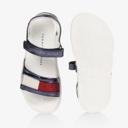 Tommy Hilfiger-Синие сандалии на липучке для девочек | Childrensalon Outlet