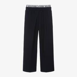 Tommy Hilfiger-جوغرز بأرجل واسعة فيسكوز جيرسي لون كحلي للبنات | Childrensalon Outlet