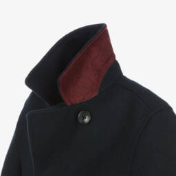 Tommy Hilfiger-Girls Navy Felted Wool Peacoat | Childrensalon Outlet