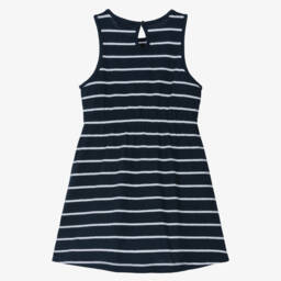 Tommy Hilfiger-Girls Navy Stripe Linen Sundress | Childrensalon Outlet