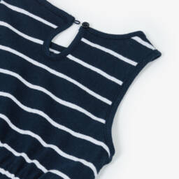 Tommy Hilfiger-Girls Navy Stripe Linen Sundress | Childrensalon Outlet