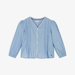 Tommy Hilfiger-Топ из хлопка в полоску океан для девочек | Childrensalon Outlet